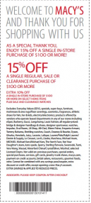 Free Printable Macy S Coupons