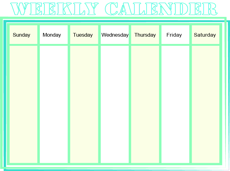 Free Printable Weekly Calendars