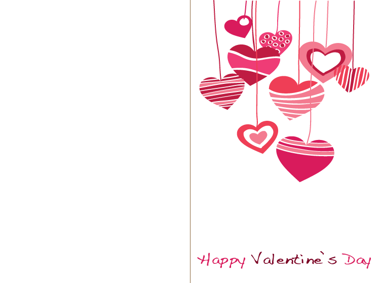 Printable Valentines Day Heart Card