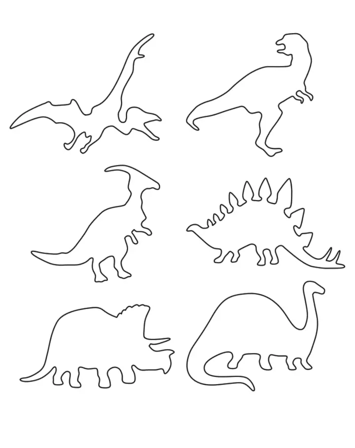 Free Printable Dinosaur Stencils
