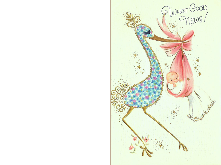 Printable Congratulations Baby Girl Card