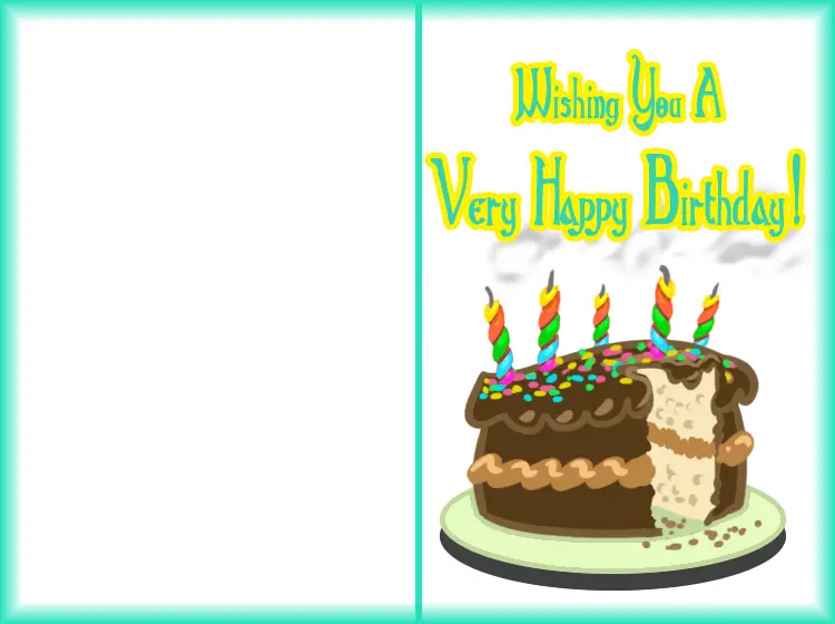 unique printable happy birthday cards