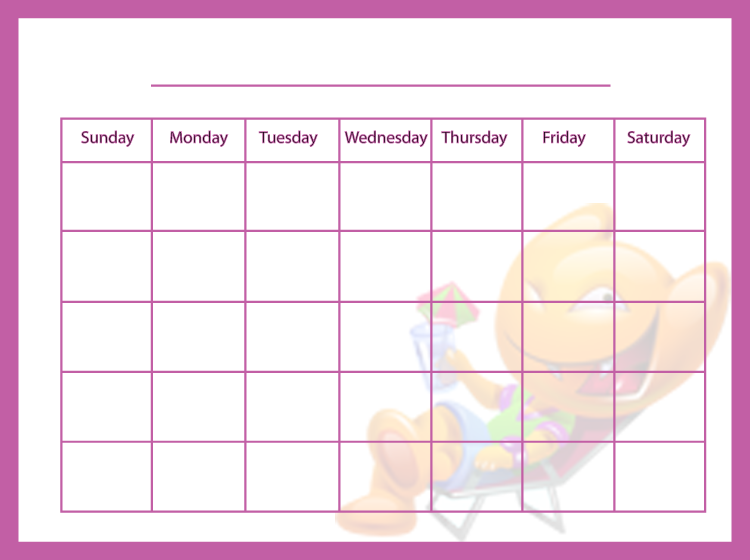 Free Printable Blank Calendars