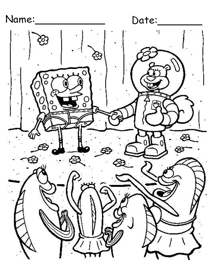 sandy coloring pages
