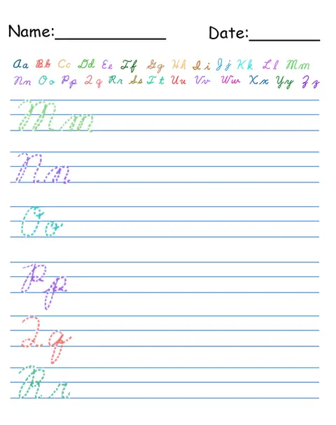 Tracing Cursive Writing Worksheets Printable