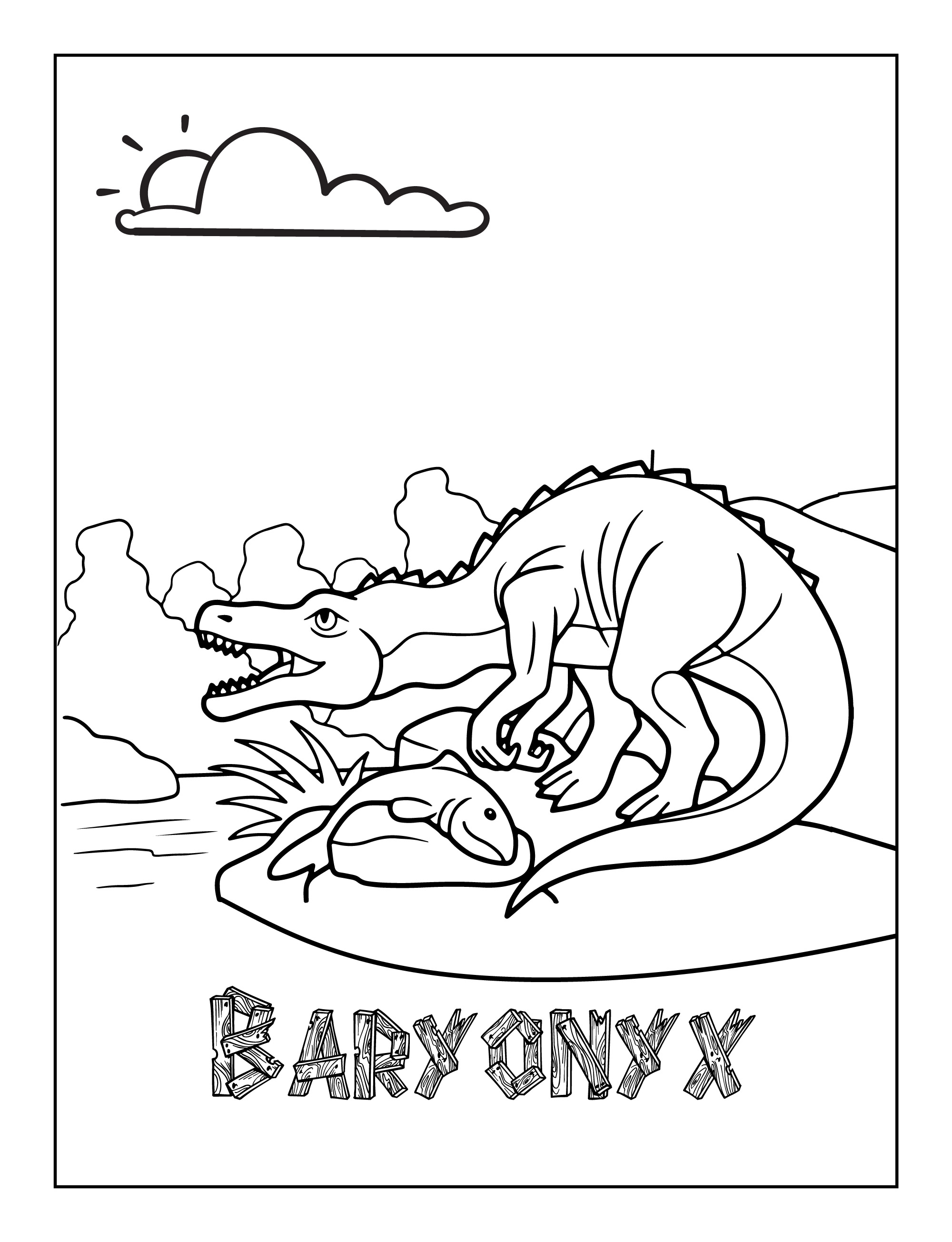 Printable Dinosaur Coloring Pages Baryonyx