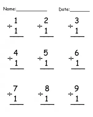 division worksheet