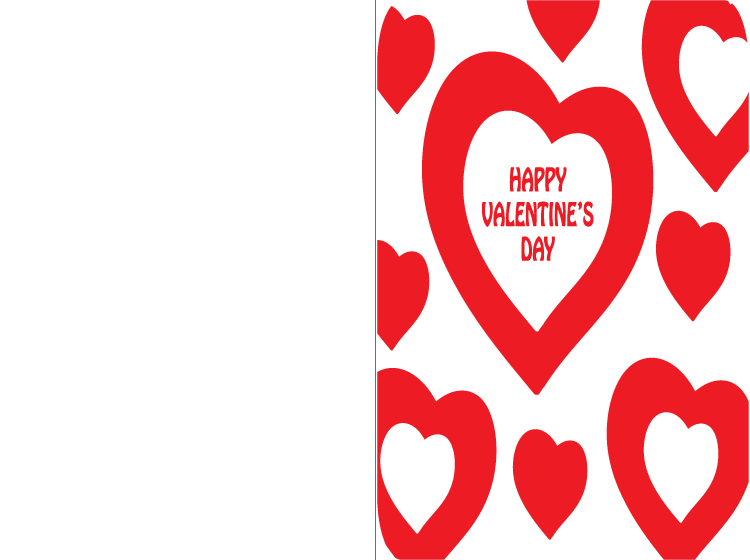 Printable Bunny Happy Valentine's Day Cards