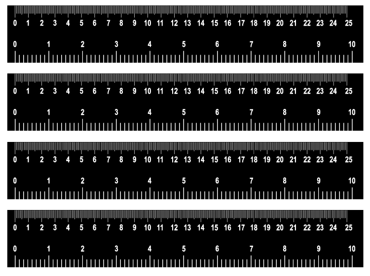 12-inch by 1/4 inch Ruler - Printable Ruler