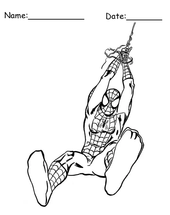 9500 Collections Spiderman Coloring Page  HD