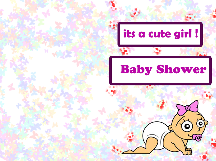 Butterfly Baby Shower Printable Invitations