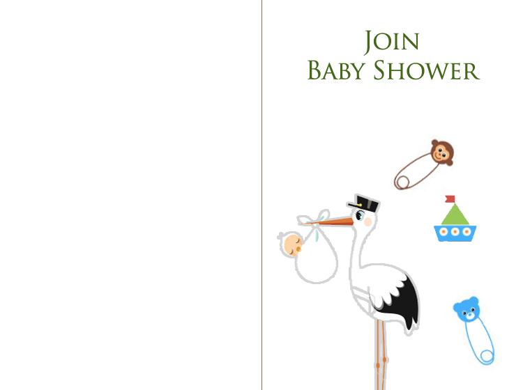 Printable Blue Baby Shower Invitation