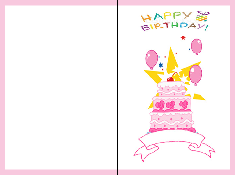 Balloon Birthday Cake Cards