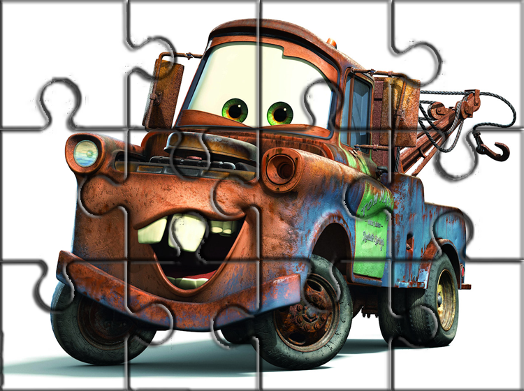 Printable Rusty Cars Puzzles