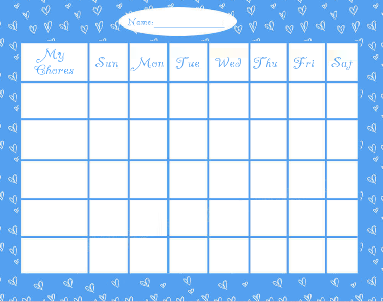 Weekly Chore Chart