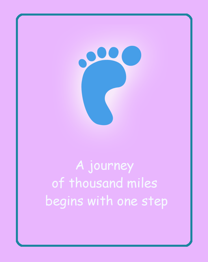 Journey of Miles Printable Quote