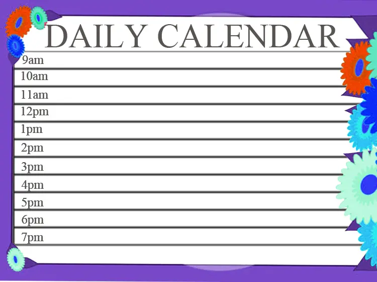 Fun Daily Printable Calendars