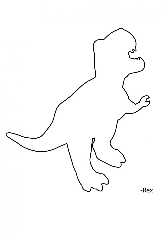 TRex Dinosaur Stencil