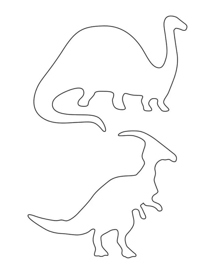 Herbivore Dinosaur Stencils Printable Crafts