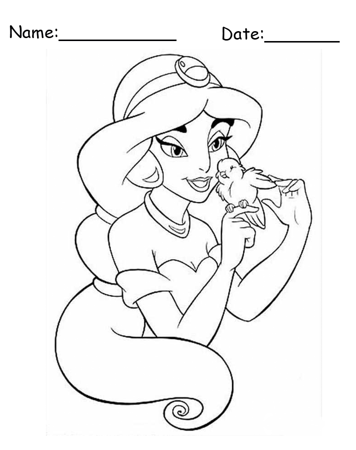 990 Coloring Pages Disney Jasmine Latest Free - Coloring Pages Printable