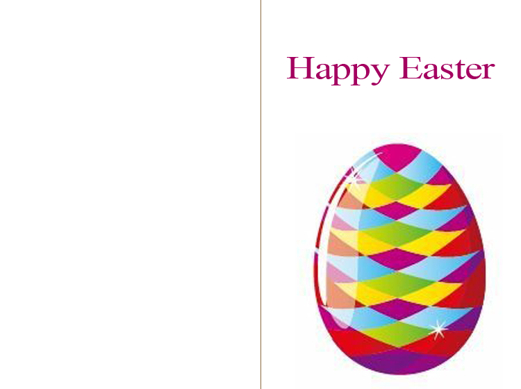 Printable Easter Egg Cards