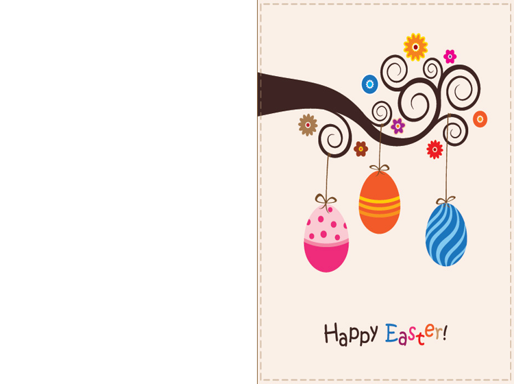 Printable Easter Egg Cards