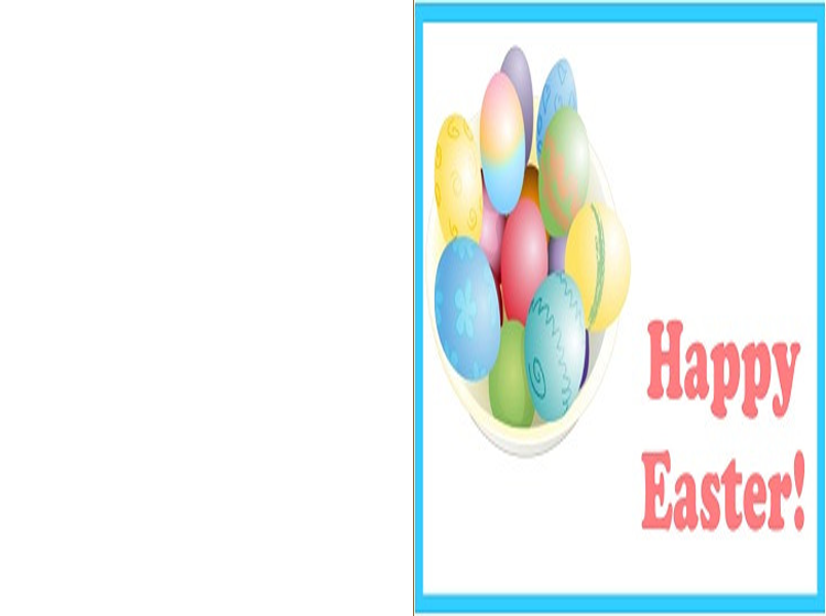 Printable Happy Easter Cards