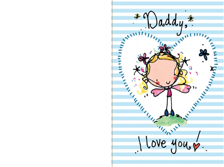 Printable I Love You Father's Day Cards