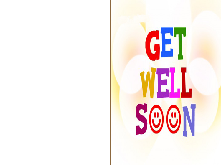 Printable Smiley Face Get Well Card