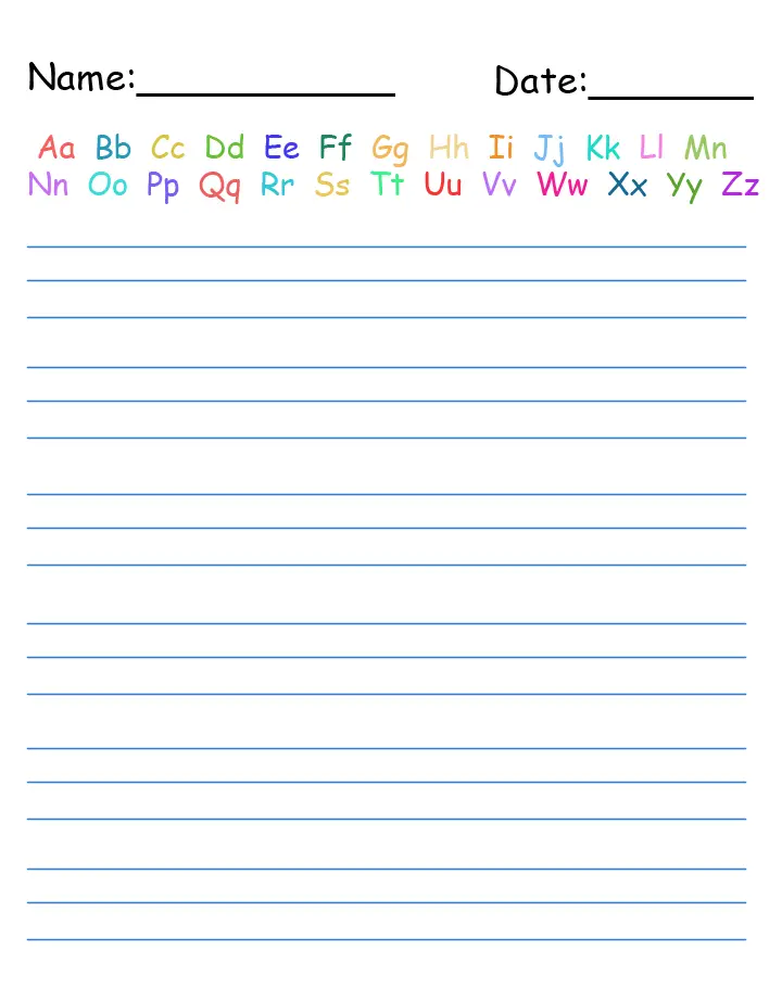 handwriting worksheet