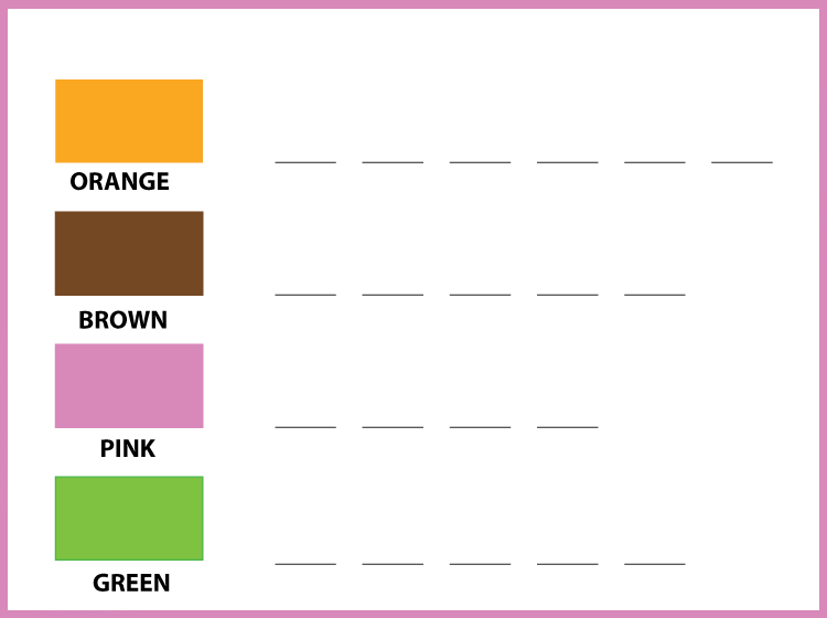 Name These Colors Printable Kids Worksheet