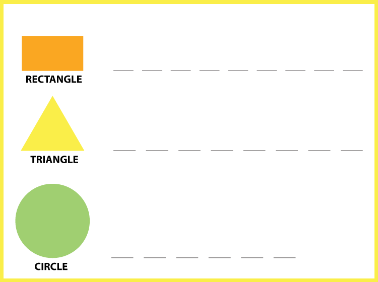 Shapes and Colors Kids Worksheet
