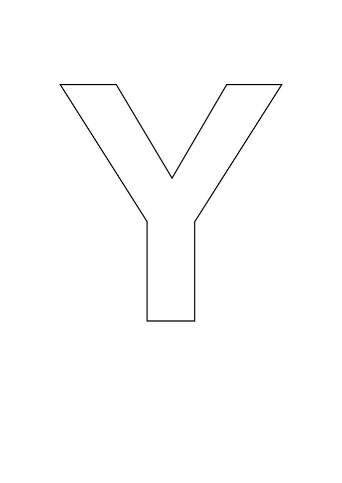 letter stencil bold uppercase y letter