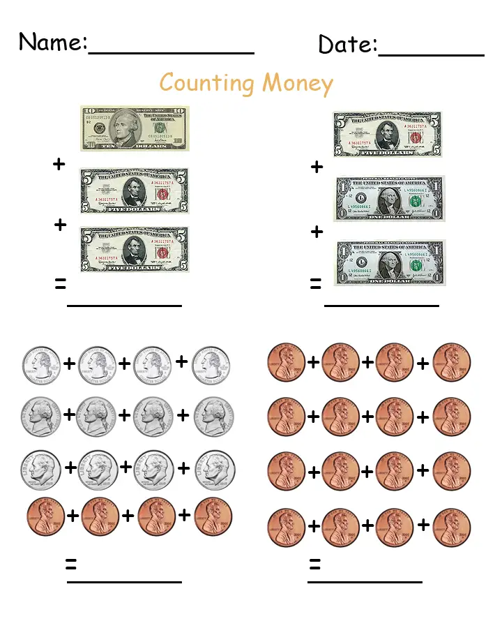 money-worksheet