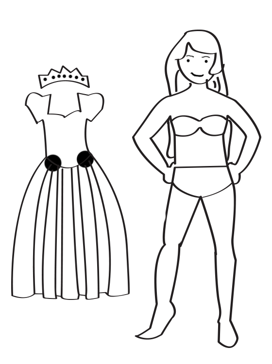 Printable Princess Doll