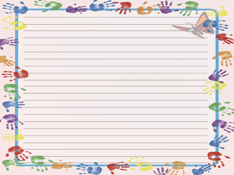 Printable Handprint Craft Papers