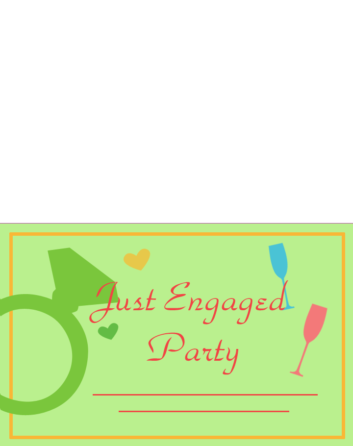 Engagement Party Printable Invitations