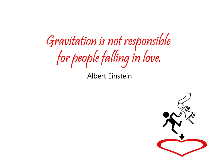 Einstein Falling in Love Printable Quotes