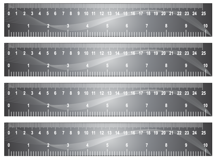 Printable Grey Paper Craft Rulers