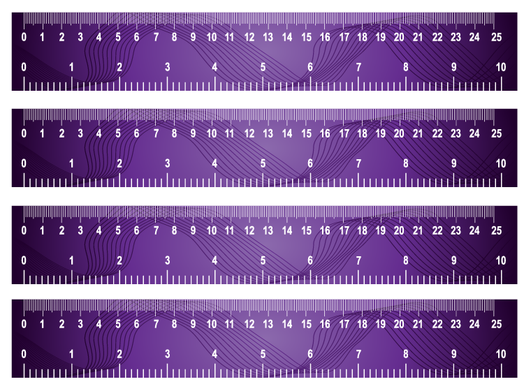 Purple Wavy Rulers Printable Crafts