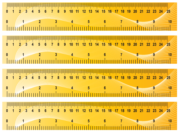Yellow Wave Ruler Printable Crafts