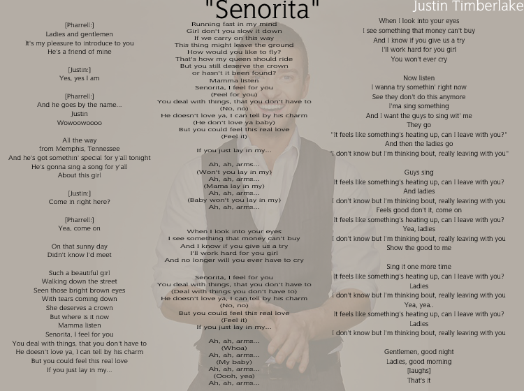 Seniorita Printable Sheet Music