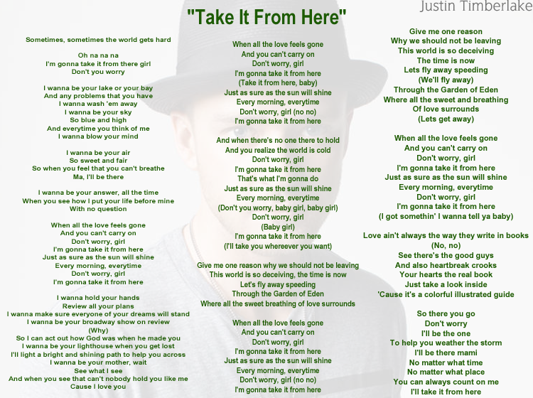 Take It From Here Printable Sheet Music