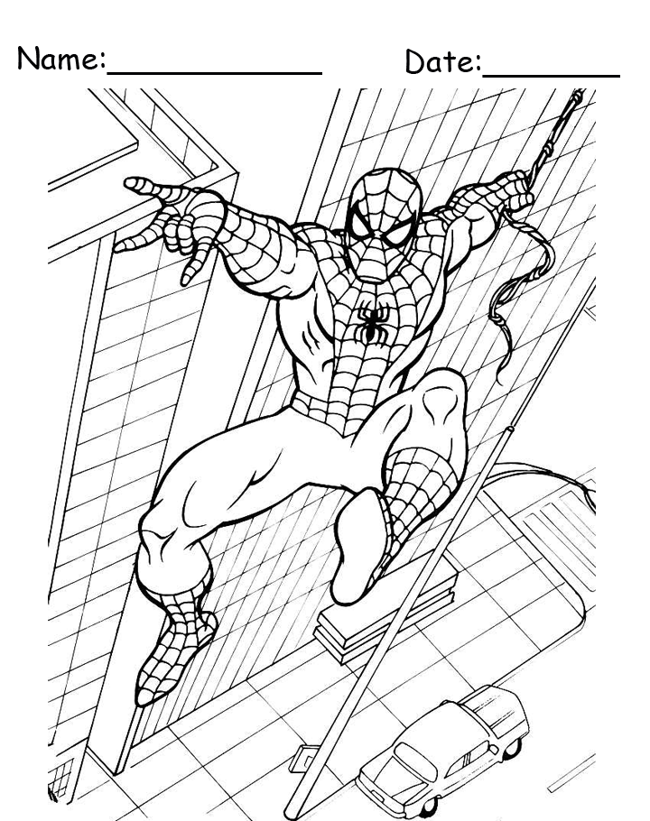 550 Childrens Coloring Pages Spiderman  Free