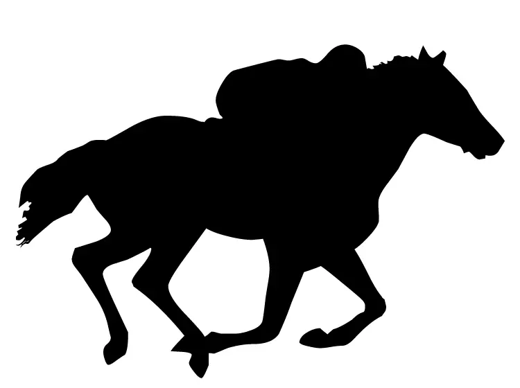 horse running stencil printable crafts