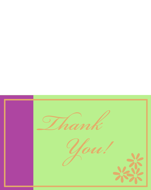 Printable Simple and Elegant Thank You Cards