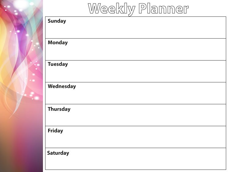 Shine Weekly Planner Printable Calendars
