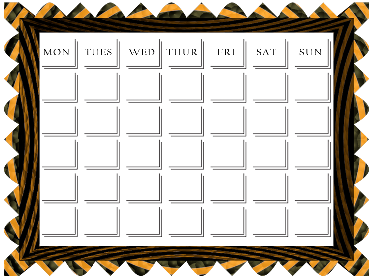 Blank Calendar