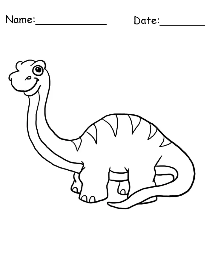 Brontosaurus Family Coloring Page Free Printable Colo - vrogue.co