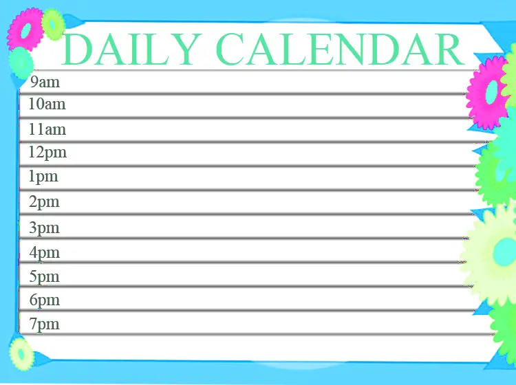 Customized Daily Calendars